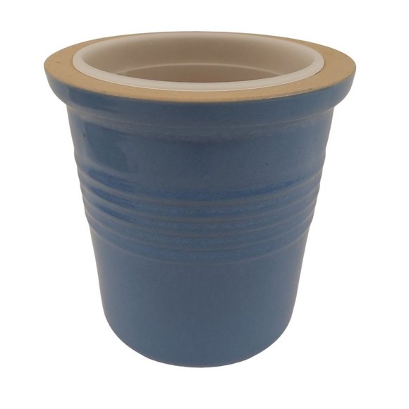 The Pampered Chef Stoneware Crock Blue New Traditions Collection #1313 Heritage - Picture 2 of 10